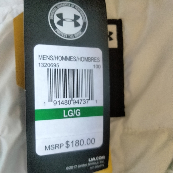 Under Armour "Uni"  Reactor jacket size LG NWT pullover zipper front - Picture 4 of 6
